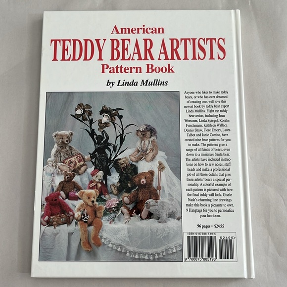 NWT American Teddy Bear Artists Pattern Hardcover BOOK 1998 Linda Mullins - Picture 3 of 17
